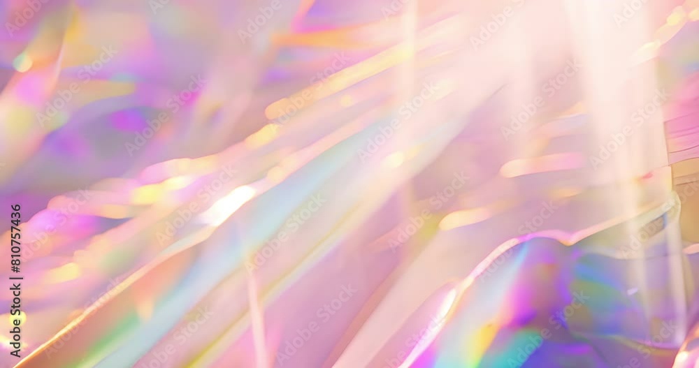 Abstract, wallpaper and holographic light or prism with rainbow glow, sparkle or crystal. Background, reflection and iridescent pattern with gems bokeh for shine jewels, geometric or kaleidoscope Abstract, wallpaper and holographic light or prism with rainbow glow, sparkle or crystal. Background, reflection and iridescent pattern with gems bokeh for shine jewels, geometric or kaleidoscope