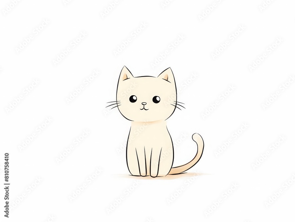 simple line drawing of a cat simple line drawing of a cat