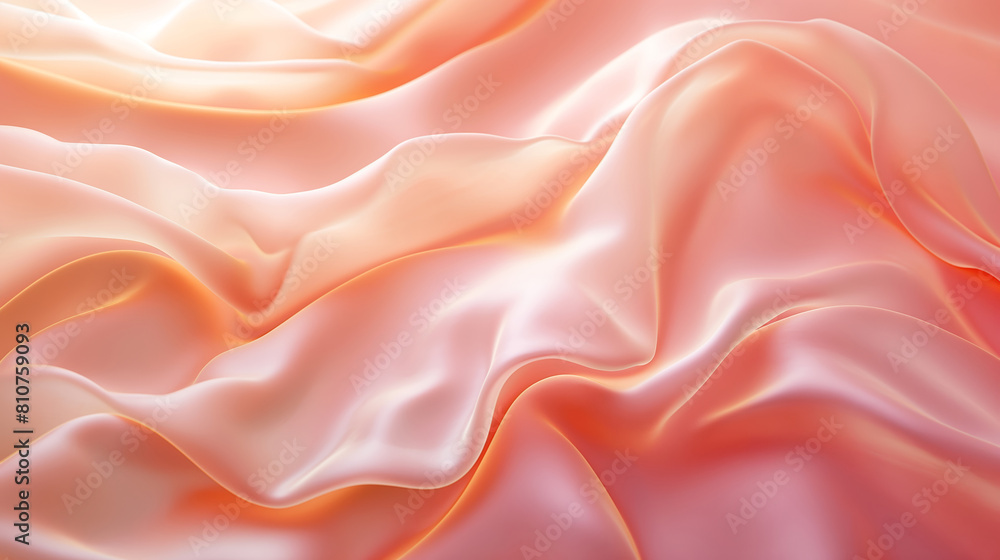 Obraz premium Beautiful peach fuzz art design background with beige, peach and pink rose colors. Color of the year wallpaper.