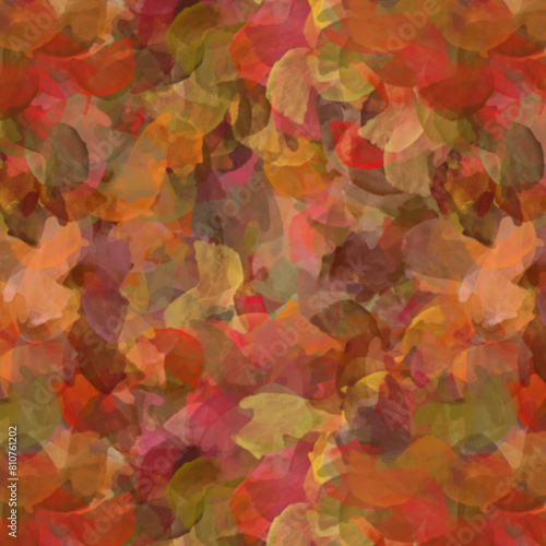 Color of autumn tone background, seamless pattern illustration.