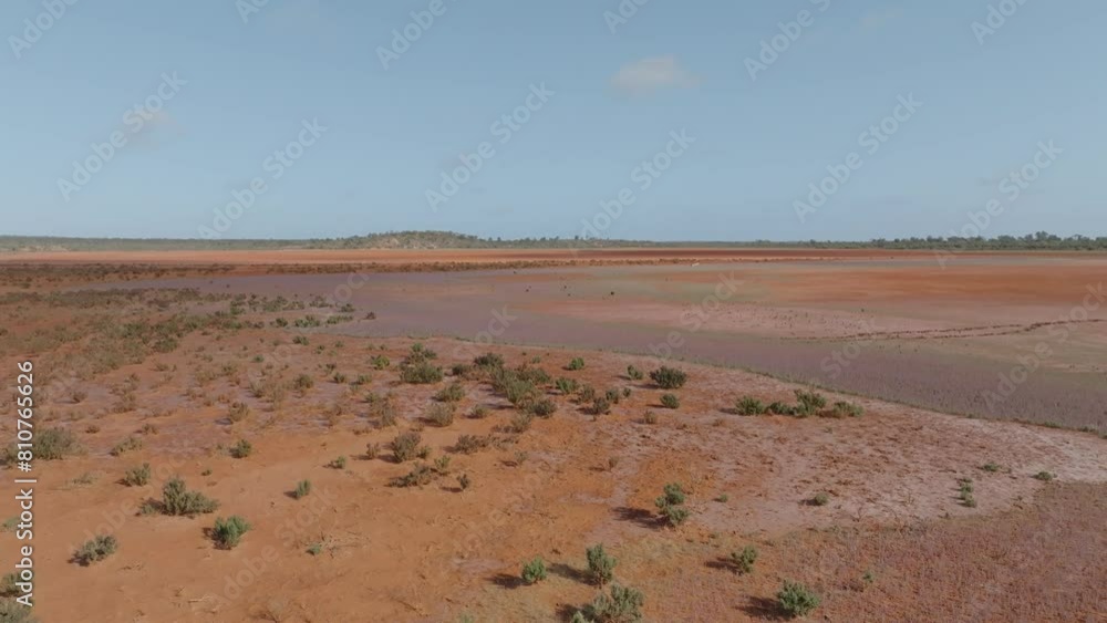 Bright daytime clip of desert in Australian outback on hot summer day Bright daytime clip of desert in Australian outback on hot summer day