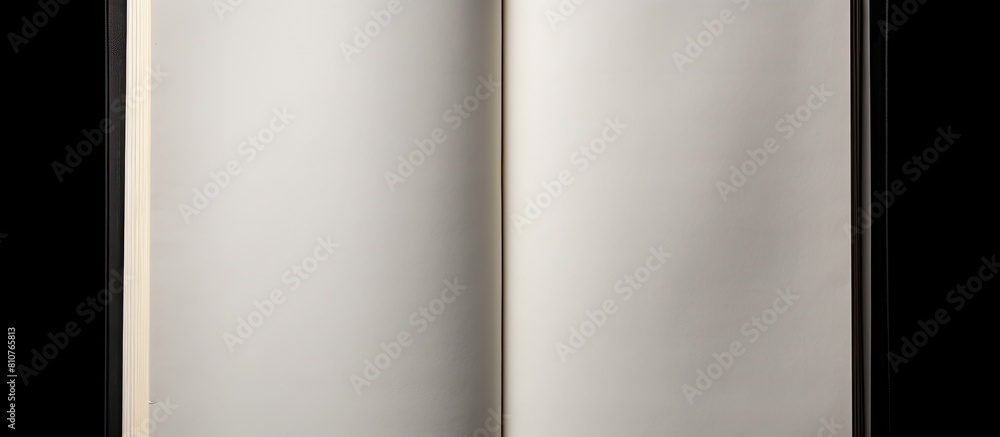 A notebook with a white background is displayed as a copy space image