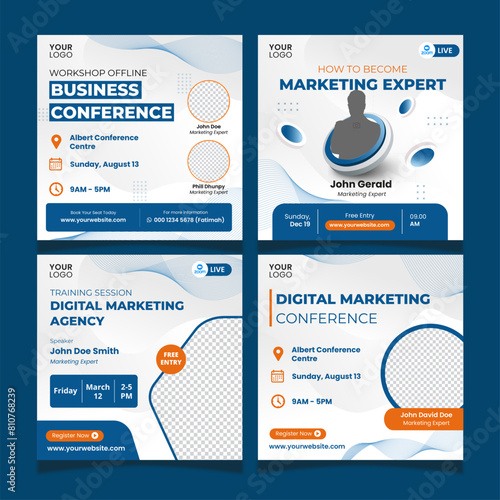Webinar Flyer Social Media Post Zoom Corporate