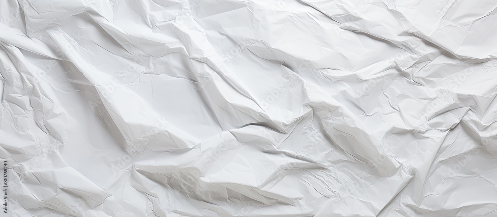 A textured backdrop of crumpled white paper with a grunge appearance Copy space image A textured backdrop of crumpled white paper with a grunge appearance Copy space image