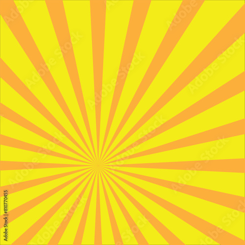 Sunburst retro radial background with sun ray. vector design.