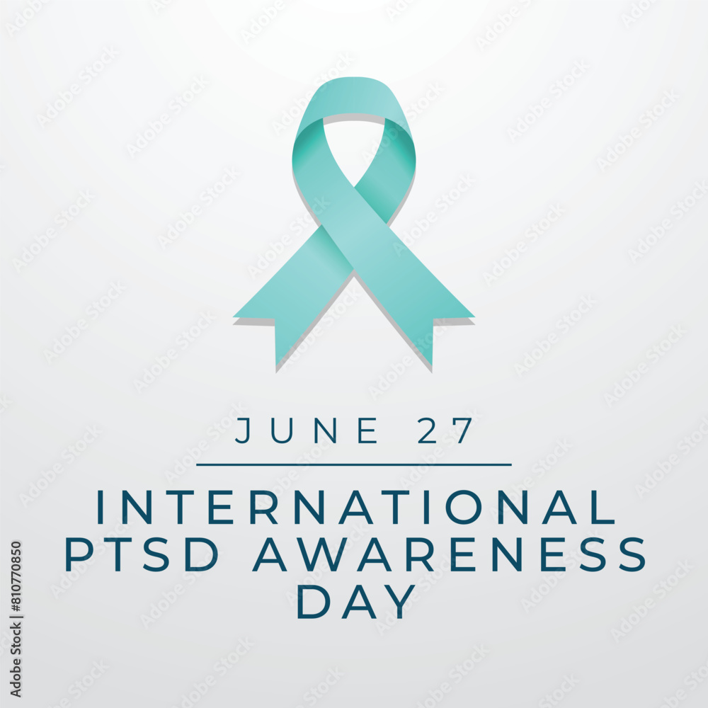 Fotografie International PTSD Awareness Day vector design template