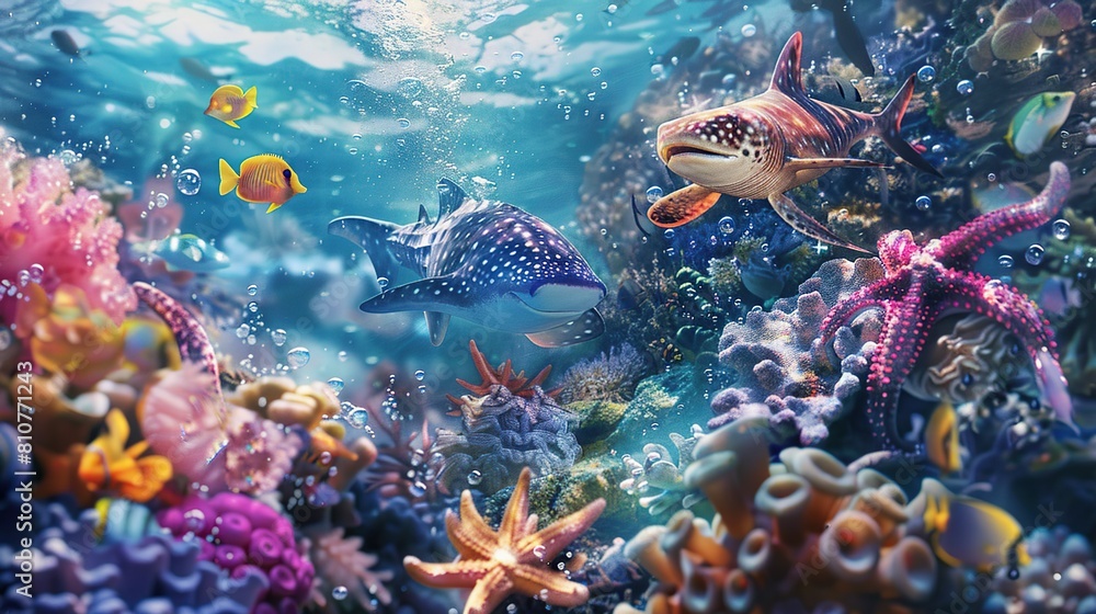 Oceanic Cool, Hanging Out with the Coolest Marine Life . Generative Ai Oceanic Cool, Hanging Out with the Coolest Marine Life . Generative Ai