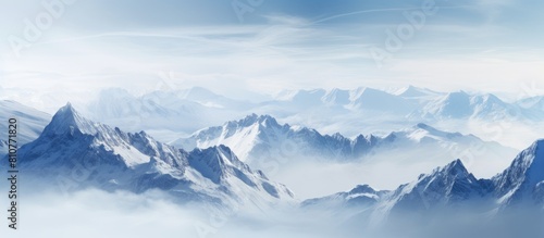 Wallpaper Mural The enchanting beauty of mountains in winter with snow creates a captivating scenery that can be appreciated from a distance or up close Don t miss the opportunity to enjoy this stunning copy space i Torontodigital.ca