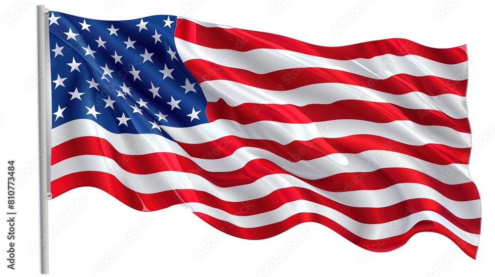 American flag waving in the wind American flag waving in the wind