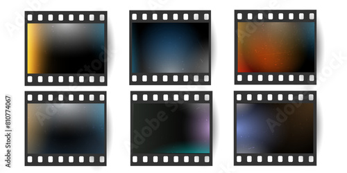 Old realistic vintage retro 35 mm grunge film frame,distressed - photographic effect