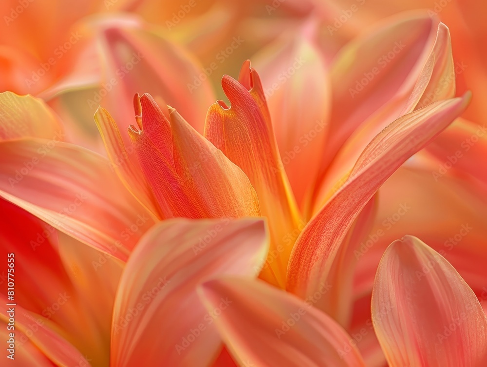 Vibrant orange dahlia flower close-up Vibrant orange dahlia flower close-up