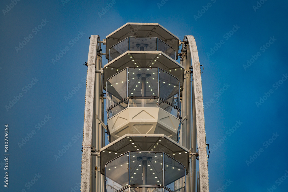 Detail of a Ferris Wheel from Poznan
