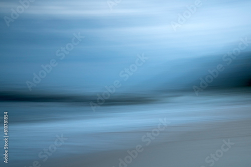 Fototapeta Naklejka Na Ścianę i Meble -  Abstract landscape of the Baltic sea and beach.	
