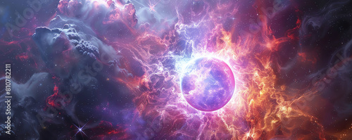 neutron star  dense neutron star. hyper-realistic Futuristics background