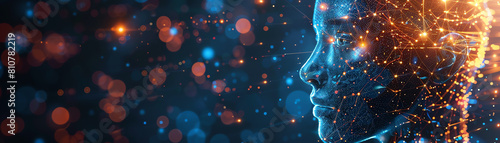 Plakat personalization, dynamic personalization. hyper-realistic Futuristics background