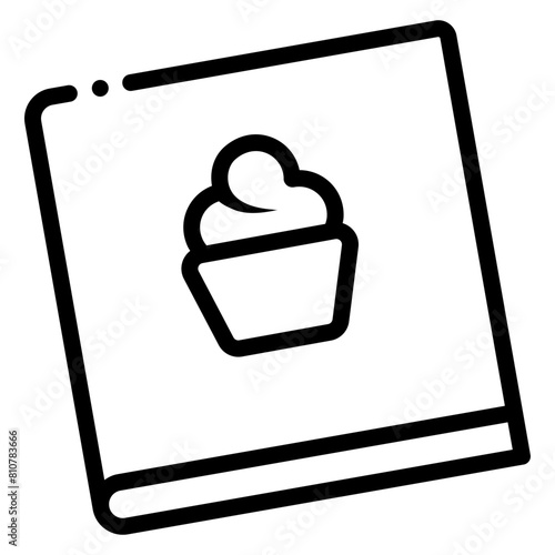 food recipe book icon