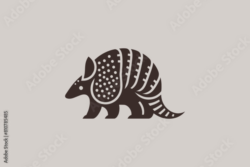 Armadillo. Simple modern logo. Vector illustration, icon, sign