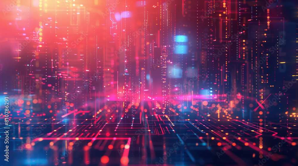 blue digital information technology background blue digital information technology background