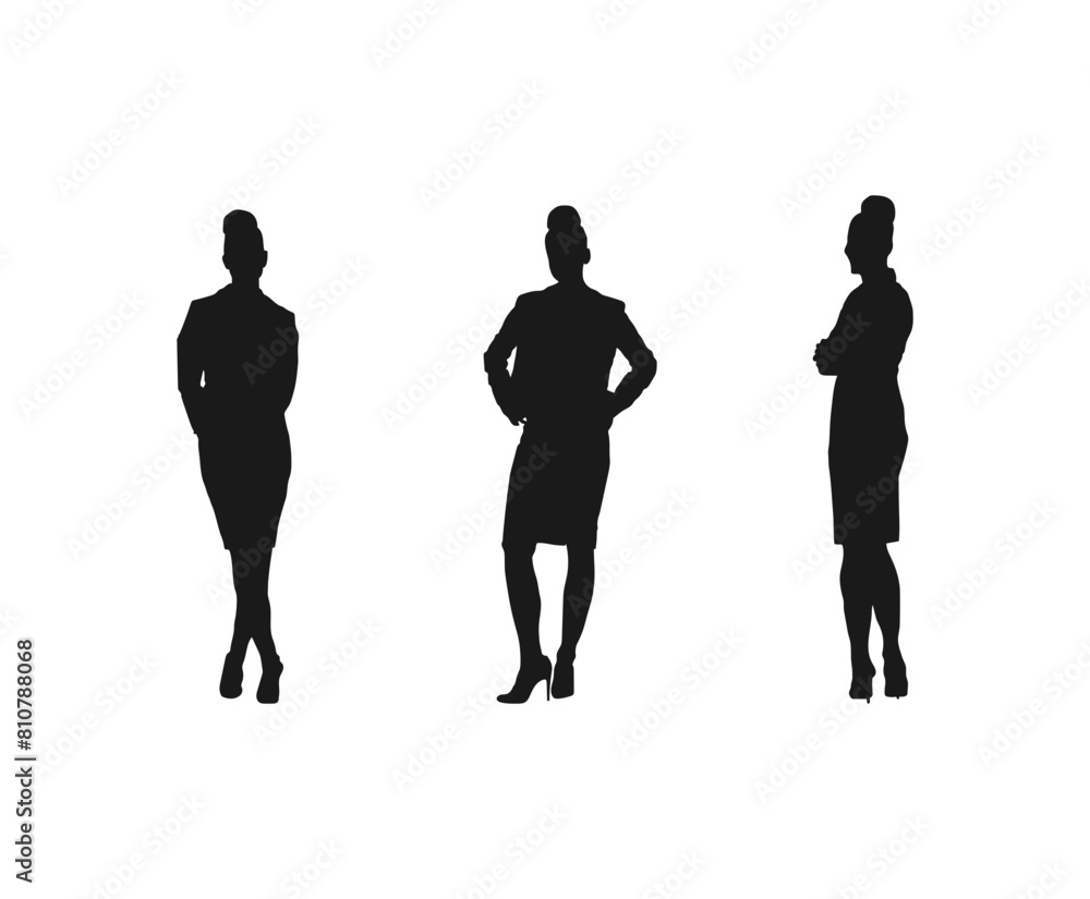 Business Women silhouette. business woman silhouette vector illustration isolated. Women, group of businesswomen silhouettes. Isolated vector people. black color isolated on white background. Business Women silhouette. business woman silhouette vector illustration isolated. Women, group of businesswomen silhouettes. Isolated vector people. black color isolated on white background.