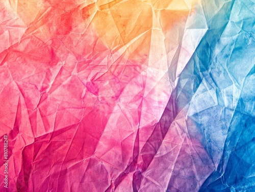 Wallpaper Mural Bright and vibrant multicoloured crumpled abstract with a dynamic texture. Torontodigital.ca