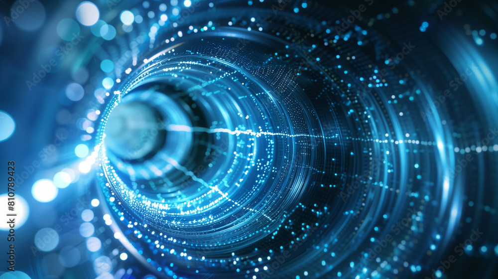 Blue Digital cyberspace, data hi-speed internet, Future technology abstract background Blue Digital cyberspace, data hi-speed internet, Future technology abstract background