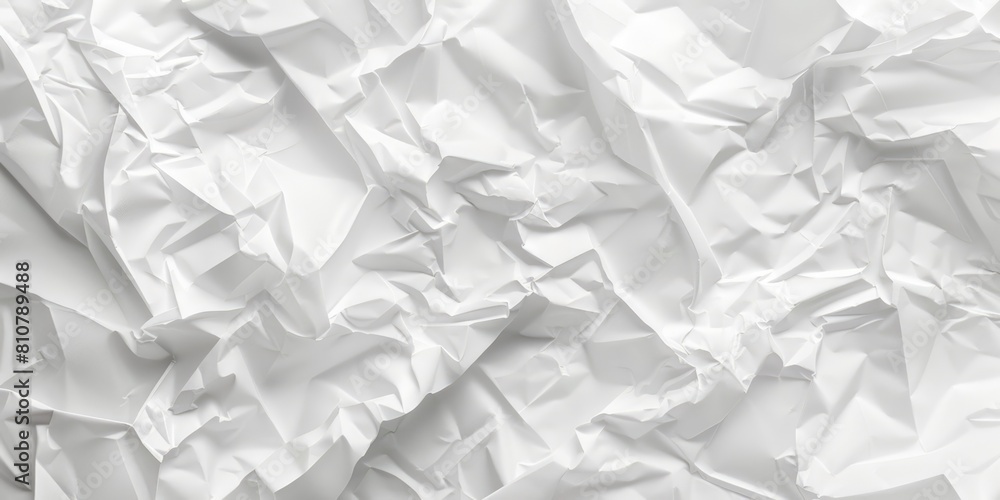 Obraz premium crumpled white paper texture