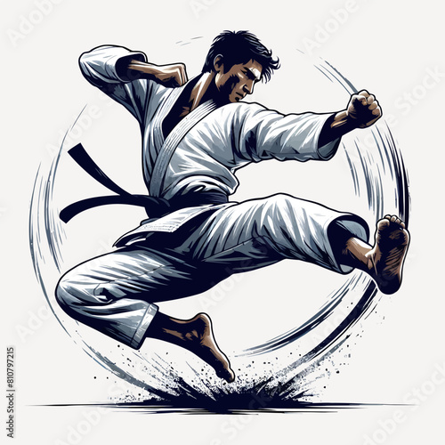 Ninja silhouette vector art t shirt design 