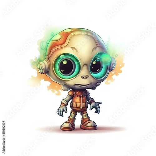 character Cute Alien isolated Background