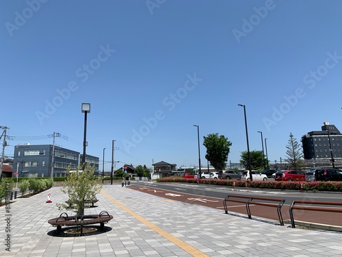 館林駅前の景色