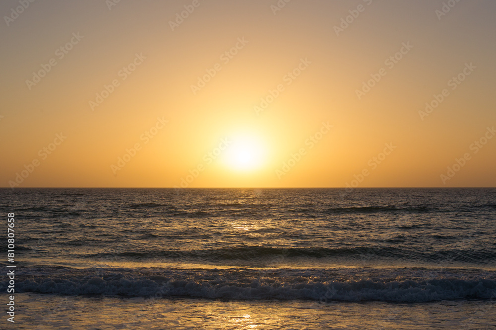 Sonnenuntergang in Florida am Strand, Beach in St. Petersburg Florida USA