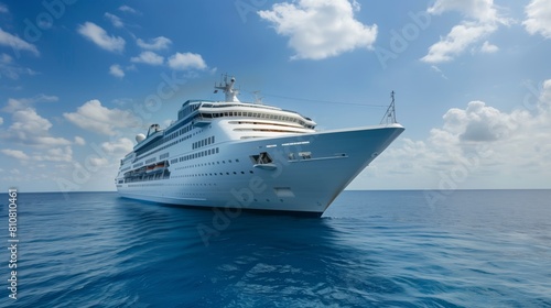 Cruise Liner at Sea  Cruise and Relaxation Theme