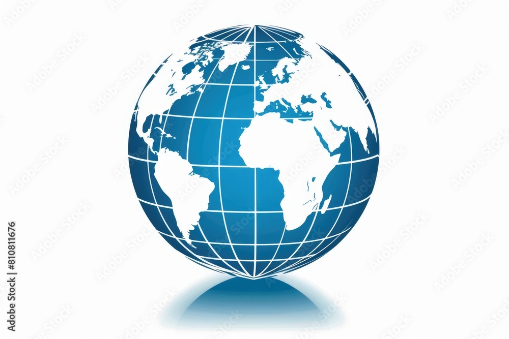 Stylish Global Representation in Blue and White Stylish Global Representation in Blue and White