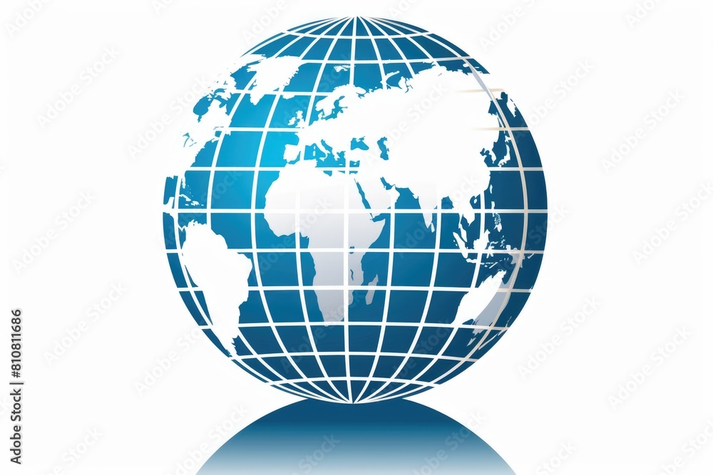 Stylish Global Representation in Blue and White Stylish Global Representation in Blue and White