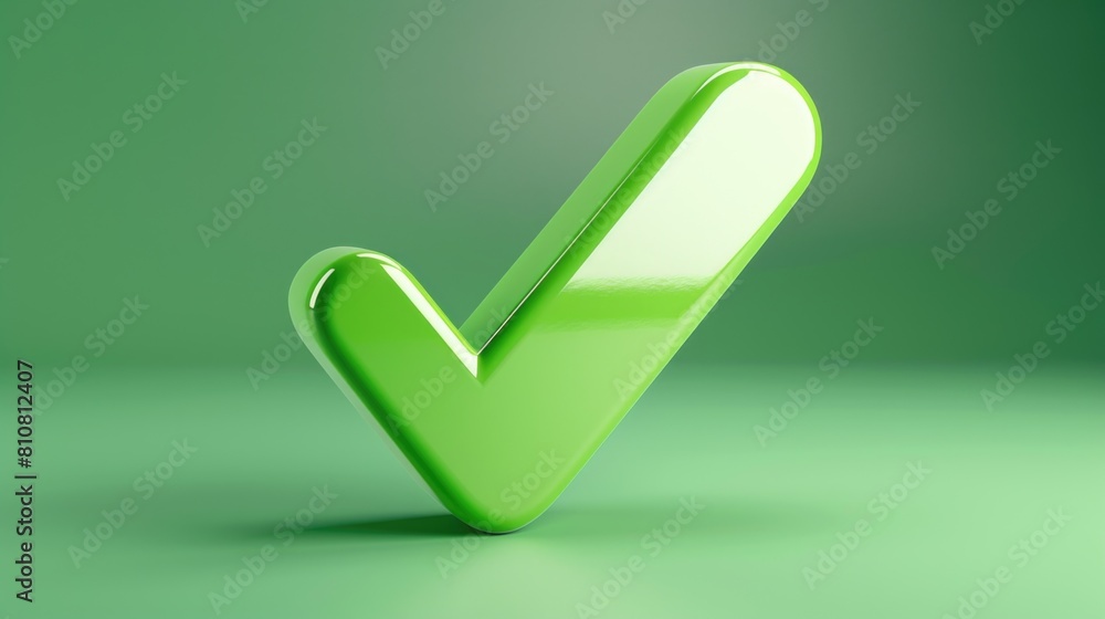 Green Check Mark on Gradient Background Green Check Mark on Gradient Background
