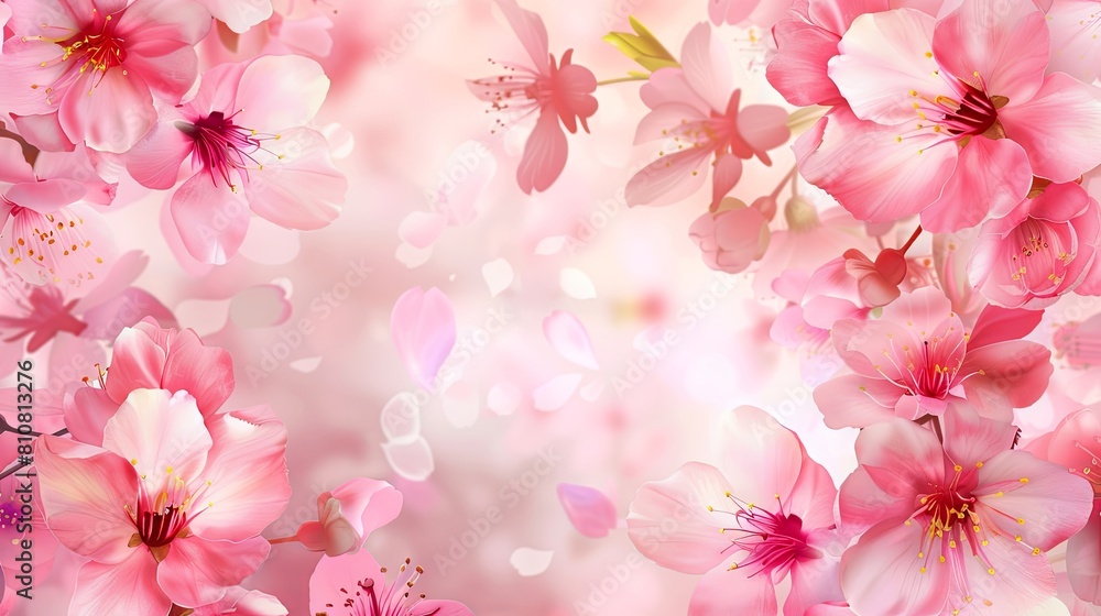 Pink cherry blossom background Pink cherry blossom background