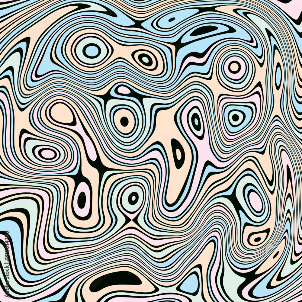 ABSTRACT ILLUSTRATION MARBLED TEXTURE LIQUIFY PSYCHEDELIC PASTEL SOFT COLORFUL DESIGN. OPTICAL ILLUSION DARK BACKGROUND VECTOR DESIGN ABSTRACT ILLUSTRATION MARBLED TEXTURE LIQUIFY PSYCHEDELIC PASTEL SOFT COLORFUL DESIGN. OPTICAL ILLUSION DARK BACKGROUND VECTOR DESIGN