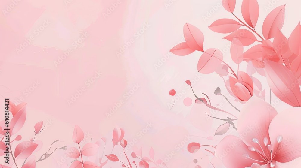 Template wallpaper wedding minimalistic background illustration abstract floral