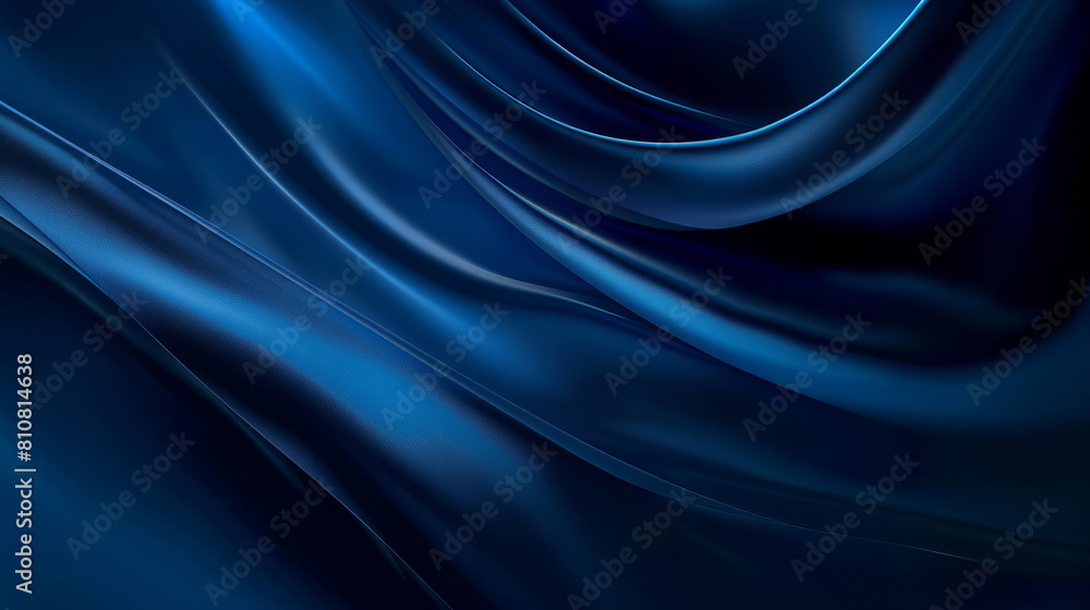 Elegant deep blue abstract waves on a smooth background Elegant deep blue abstract waves on a smooth background