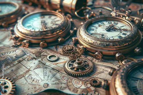Time-traveling clock gears and ancient maps