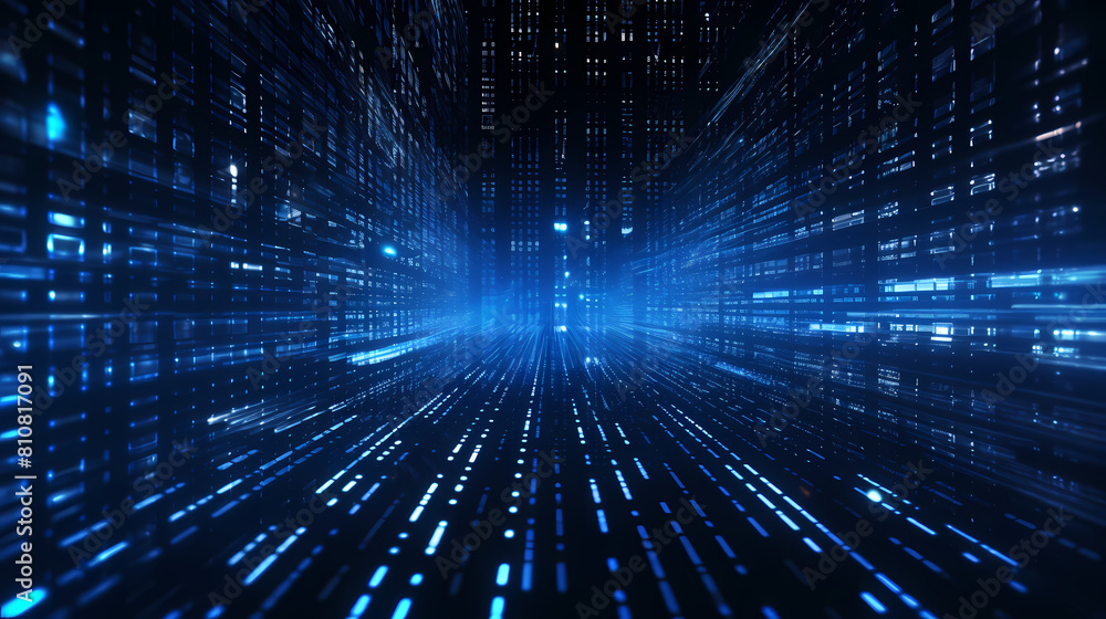 blue glowing binary code blue glowing binary code