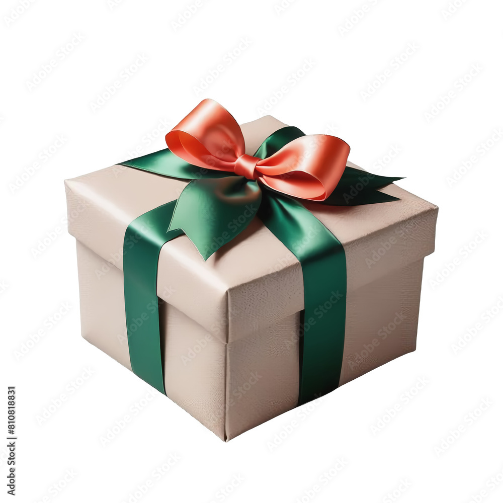 Obraz premium TRANSPARENT PNG ULTRA HD 8K A present in diverse hues against a transparent background, tied with a matching ribbon, highlighting its individual charm