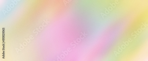 Beautiful color gradient background with noise. Abstract pastel holographic blurred grainy gradient banner background texture Colorful digital grain soft noise effect  Vintage  Retro.