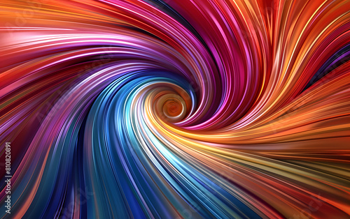Abstract spiral background with rainbow colors