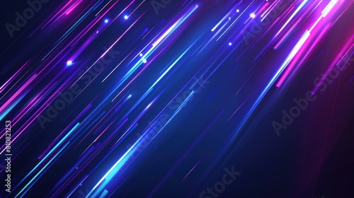 Cyber, digital, speed of light road speed concept. fast neon background © @desy