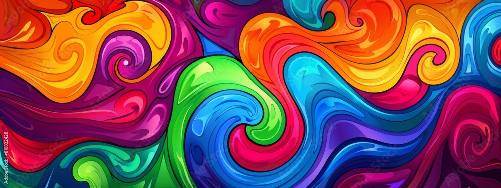 Abstract colorful swirls background with a variety of colors Abstract colorful swirls background with a variety of colors