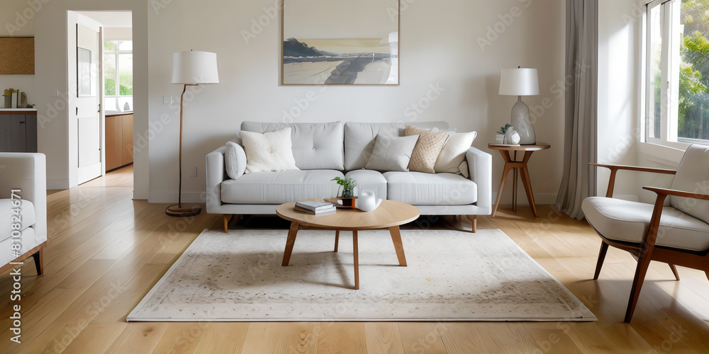 Fototapeta premium INTERIOR OF MINIMAL STYLE 