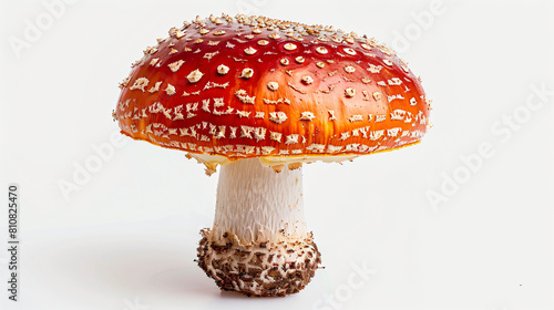 Forest mushroom on white background