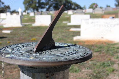 Old Sundial Located in Rose Hill Cemetery in Tyler TX