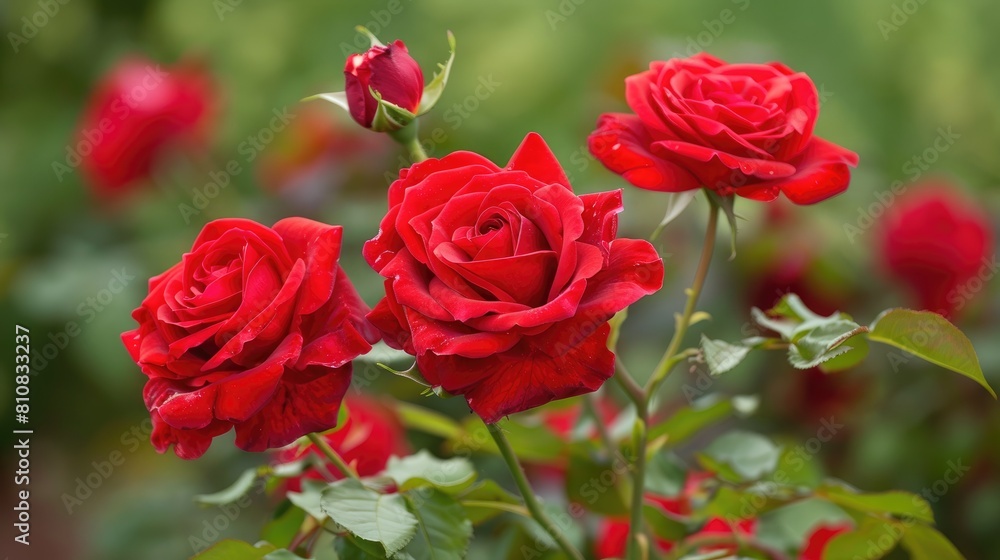 The stunning red roses dazzled with their vibrant beauty The stunning red roses dazzled with their vibrant beauty