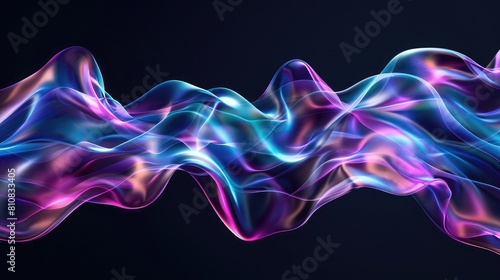 abstract background with purple and blue curved lines,abstract fractal background for creative design and entertainment 